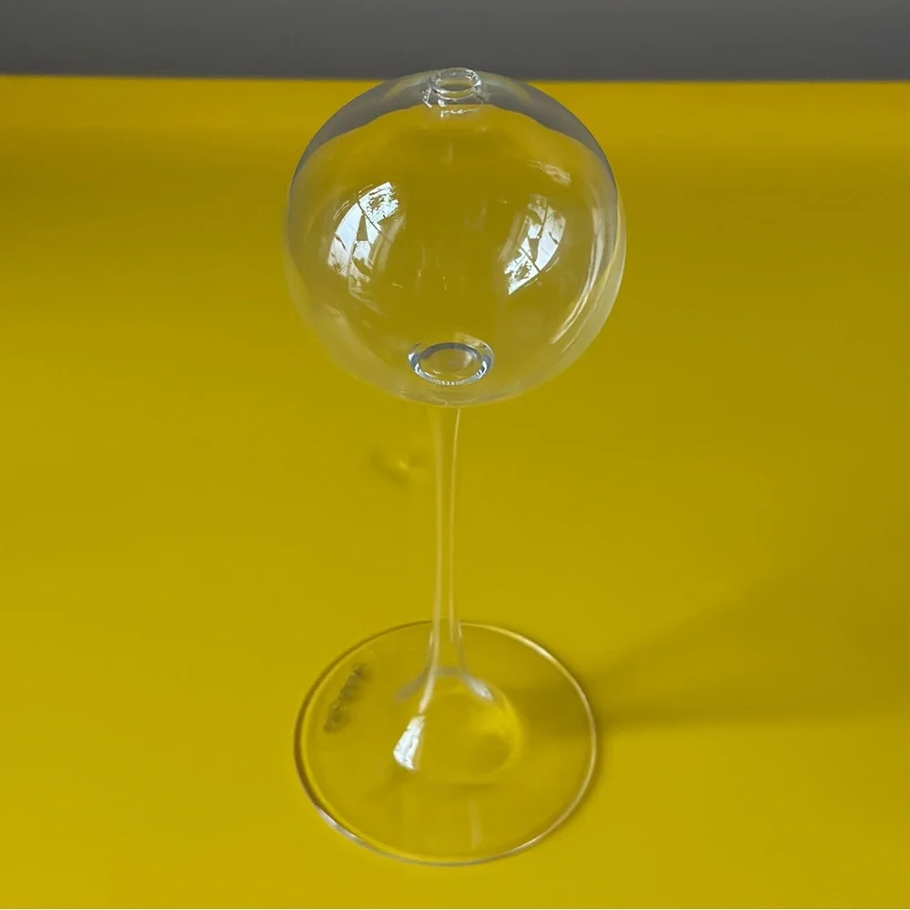 Firelight Glass Hurricane Oil Candle Stick Glass Bud Vase Plant Propagation 8”